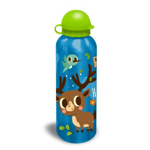 Állatos Into the Forest Blue alumínium kulacs ivókupakkal 500 ml
