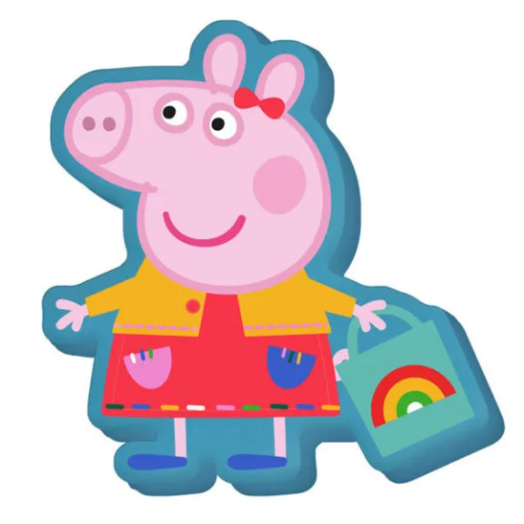 Peppa malac Shopping formapárna, díszpárna 35 cm Velúr Peppa malac Shopping formapárna, díszpárna 35 cm Velúr