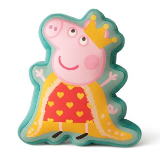 Peppa malac Queen formapárna, díszpárna 35 cm Velúr