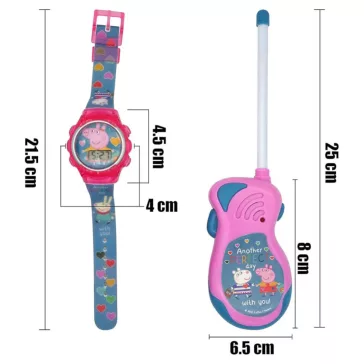   Peppa malac Perfect Day Walkie Talkie + digitális karóra szett