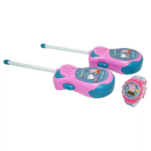 Peppa malac Perfect Day Walkie Talkie + digitális karóra szett