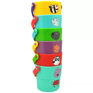 Peppa malac Friends fürdőjáték 6 db-os