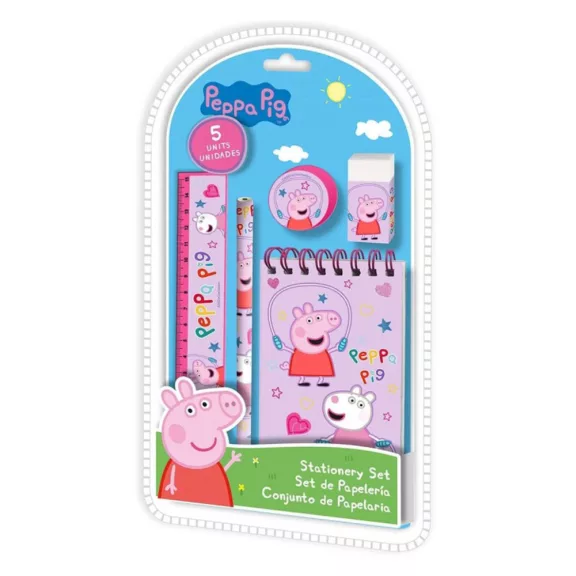 Peppa malac Jump Rope írószer szett 5 db-os Peppa malac Jump Rope írószer szett 5 db-os
