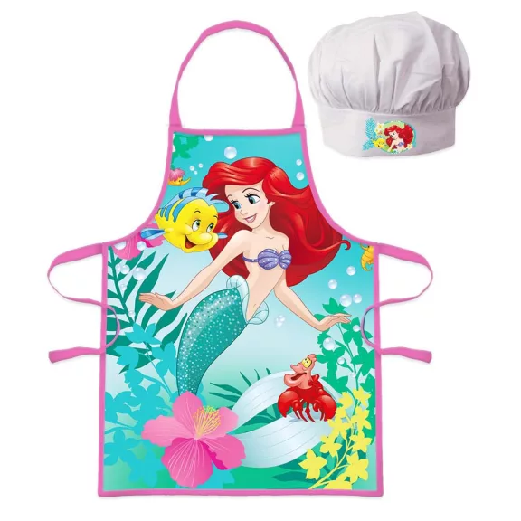 Disney Hercegnők, Ariel Curious gyerek kötény 2 darabos szett Disney Hercegnők, Ariel Curious gyerek kötény 2 darabos szett
