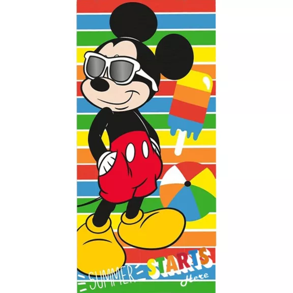 Disney Mickey Summer fürdőlepedő, strand törölköző 70x140cm Disney Mickey Summer fürdőlepedő, strand törölköző 70x140cm