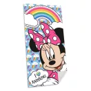 Disney Minnie Rainbows fürdőlepedő, strand törölköző 70x140cm Disney Minnie Rainbows fürdőlepedő, strand törölköző 70x140cm