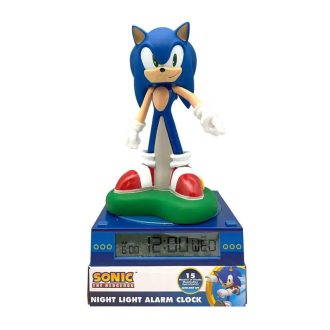   Sonic a sündisznó Blur 3D éjszakai lámpa és ébresztőóra
