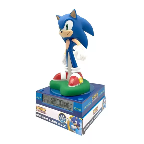 Sonic a sündisznó Blur 3D éjszakai lámpa és ébresztőóra