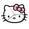 Hello Kitty Bow XL falióra 50 cm