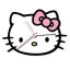 Hello Kitty Bow XL falióra 50 cm