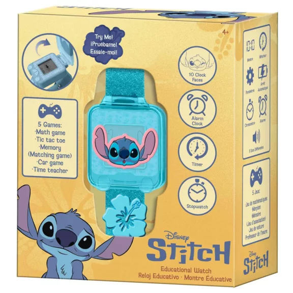 Disney Lilo és Stitch, A csillagkutya Leaf oktató digitális karóra játékokkal Disney Lilo és Stitch, A csillagkutya Leaf oktató digitális karóra játékokkal