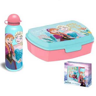   Disney Jégvarázs Enchanted szendvicsdoboz + alumínium kulacs szett
