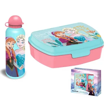   Disney Jégvarázs Enchanted szendvicsdoboz + alumínium kulacs szett