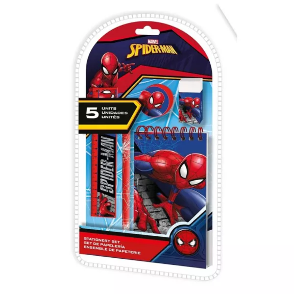 Pókember Wall Crawler írószer szett 5 db-os Pókember Wall Crawler írószer szett 5 db-os