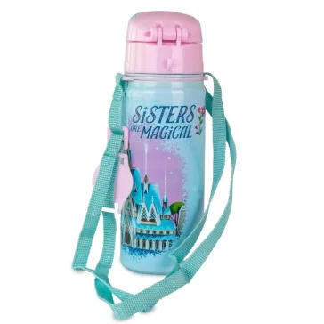   Disney Jégvarázs Magical alumínium szívószálas kulacs akasztóval 600 ml