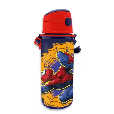   Pókember Web-Slinger alumínium szívószálas kulacs akasztóval 600 ml