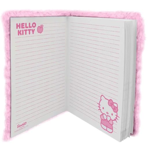 Hello Kitty Rainbow 3D plüss A5 lakatos napló
