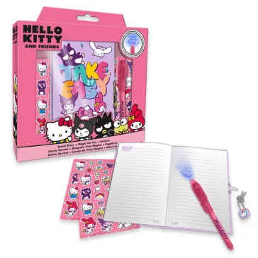 Hello Kitty Friends napló + mágikus toll szett