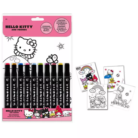 Hello Kitty Friends számos színező Hello Kitty Friends számos színező