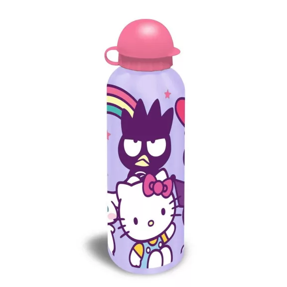 Hello Kitty Friends Rainbow alumínium kulacs ívókupakkal 500 ml Hello Kitty Friends Rainbow alumínium kulacs ívókupakkal 500 ml