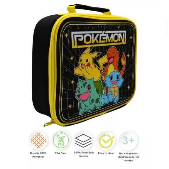 Pokémon Original Team thermo uzsonnás táska, hűtőtáska 23 cm