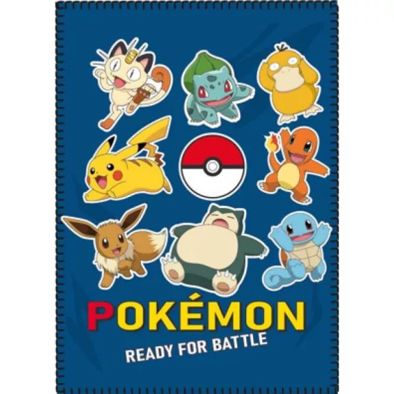 Pokémon Ready for Bottle polár takaró 100x140cm Pokémon Ready for Bottle polár takaró 100x140cm