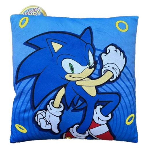 Sonic a sündisznó Hyper Dash párna, díszpárna 38x38 cm Velúr