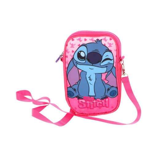 Disney Lilo és Stitch, A csillagkutya Pink Deluxe telefontartó táska 18 cm