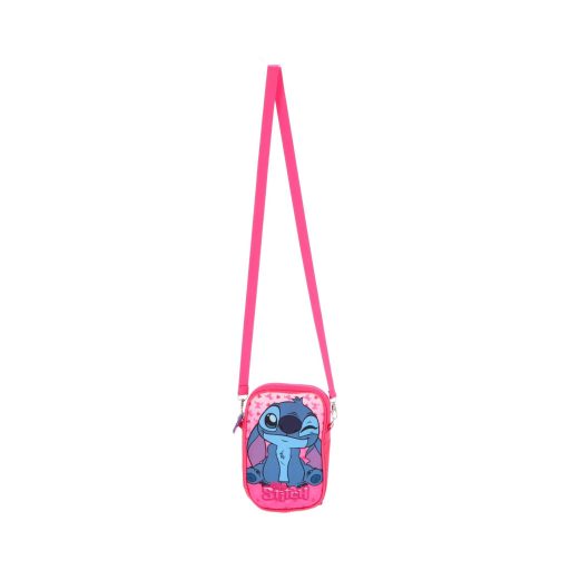 Disney Lilo és Stitch, A csillagkutya Pink Deluxe telefontartó táska 18 cm