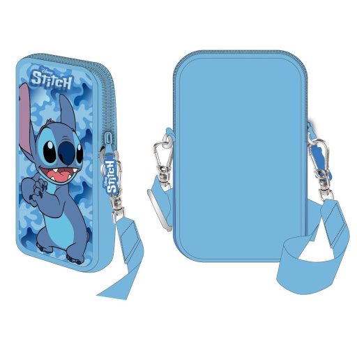 Disney Lilo és Stitch, A csillagkutya Blue Deluxe telefontartó táska 18 cm