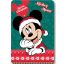 Disney Mickey Festive Karácsonyi polár takaró 100x140cm