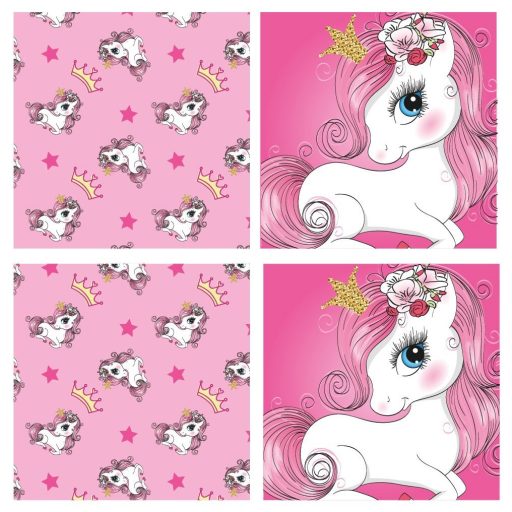 Unikornis Princess játéktároló 30×30×30 cm