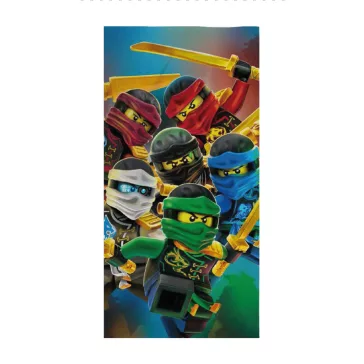   Lego Ninjago Golden Weapons fürdőlepedő, strand törölköző 70x140cm (Fast Dry)