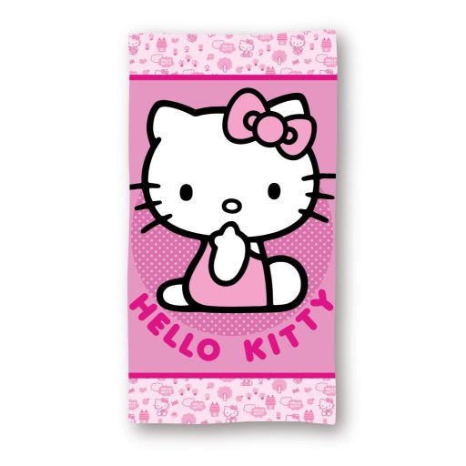 Hello Kitty Pinky fürdőlepedő, strand törölköző 70x140cm (Fast Dry)