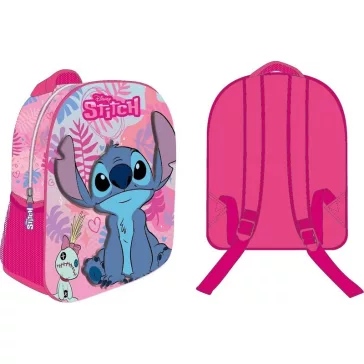   Disney Lilo és Stitch, A csillagkutya Scrump Deluxe 3D hátizsák, táska 30 cm