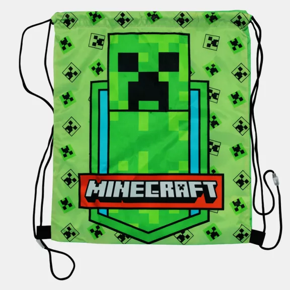Minecraft Green Zone sporttáska, tornazsák 40 cm Minecraft Green Zone sporttáska, tornazsák 40 cm