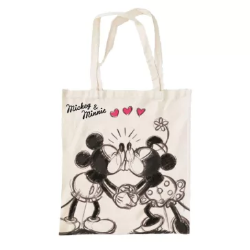   Disney Minnie Mickey Kiss vászontáska, bevásárlótáska 44 cm