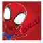 Pókember Spidey Red kéztörlő, arctörlő, törölköző 30x30cm