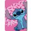 Disney Lilo és Stitch, A csillagkutya Pink Wave polár takaró 100x140cm