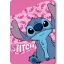 Disney Lilo és Stitch, A csillagkutya Pink Wave polár takaró 100x140cm