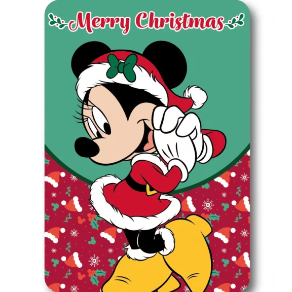 Disney Minnie Merry Moments Karácsonyi polár takaró 100x140cm Disney Minnie Merry Moments Karácsonyi polár takaró 100x140cm