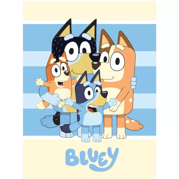 Bluey Happiness polár takaró 100x140cm Bluey Happiness polár takaró 100x140cm