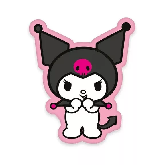 Hello Kitty Kuromi 3D formapárna, díszpárna 40 cm Hello Kitty Kuromi 3D formapárna, díszpárna 40 cm