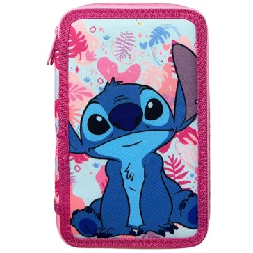   Disney Lilo és Stitch, A csillagkutya Pink Wave tolltartó töltött 3 emeletes