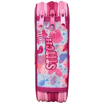   Disney Lilo és Stitch, A csillagkutya Pink Wave tolltartó töltött 3 emeletes