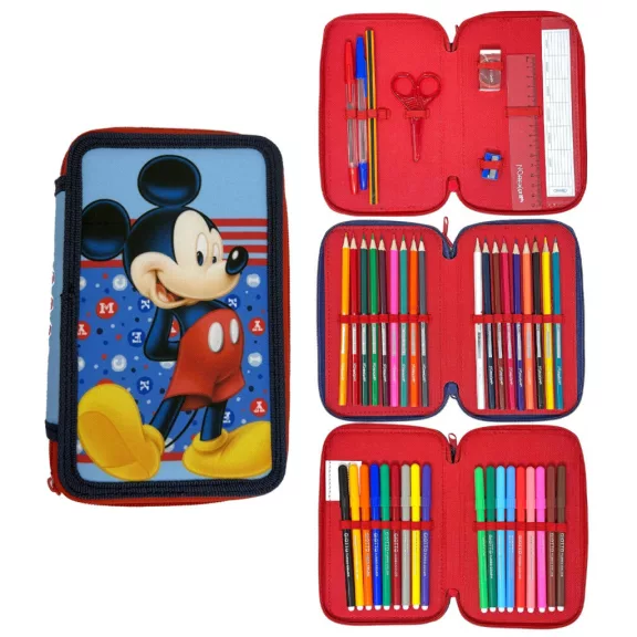 Disney Mickey Dots tolltartó töltött 3 emeletes Disney Mickey Dots tolltartó töltött 3 emeletes