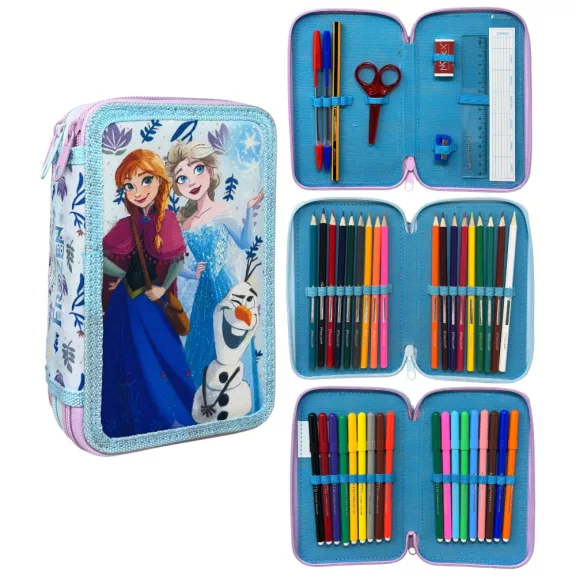 Disney Jégvarázs Fun tolltartó töltött 3 emeletes Disney Jégvarázs Fun tolltartó töltött 3 emeletes