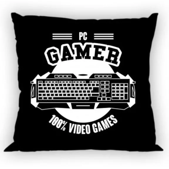 Gamer Black párnahuzat 40x40 cm Gamer Black párnahuzat 40x40 cm