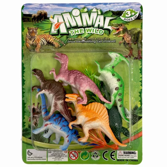 Dinoszaurusz Wild műanyag figura 6 db-os szett dobozban Dinoszaurusz Wild műanyag figura 6 db-os szett dobozban