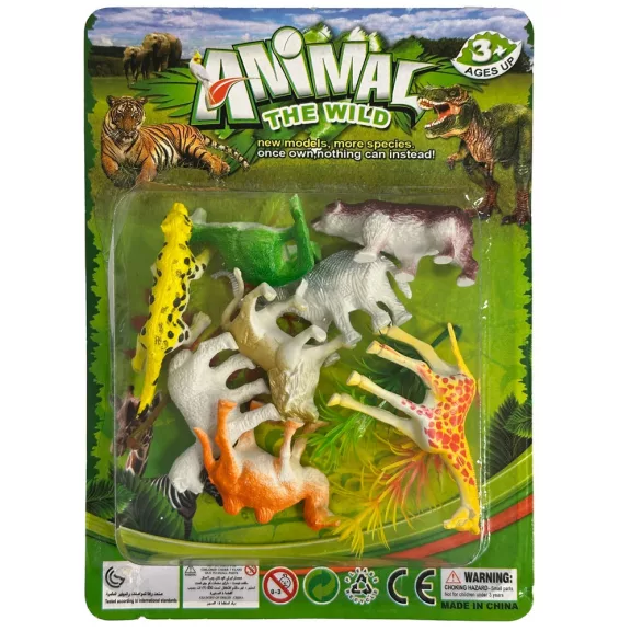 Állatos Jungle műanyag figura 8 db-os szett dobozban Állatos Jungle műanyag figura 8 db-os szett dobozban